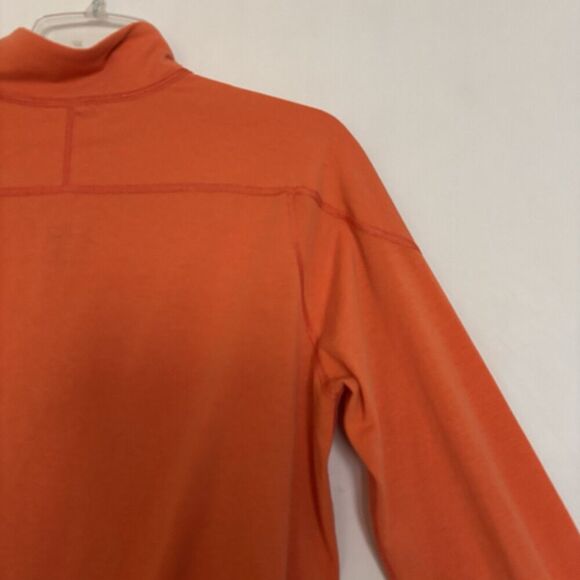 STIO Men's Sweater 1/4 Zip Pullover Lightweight Thumbholes Orange Size Medium - Picture 11 of 16